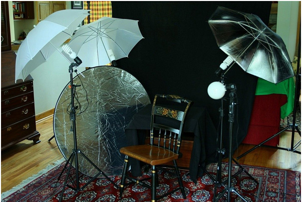 photography studio camera setup